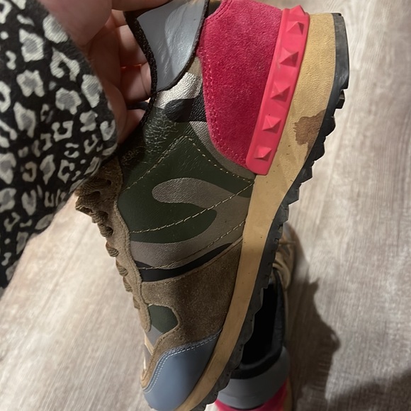 Valentino Rockrunner Camo Sneakers Size 6.5! - Picture 8 of 9